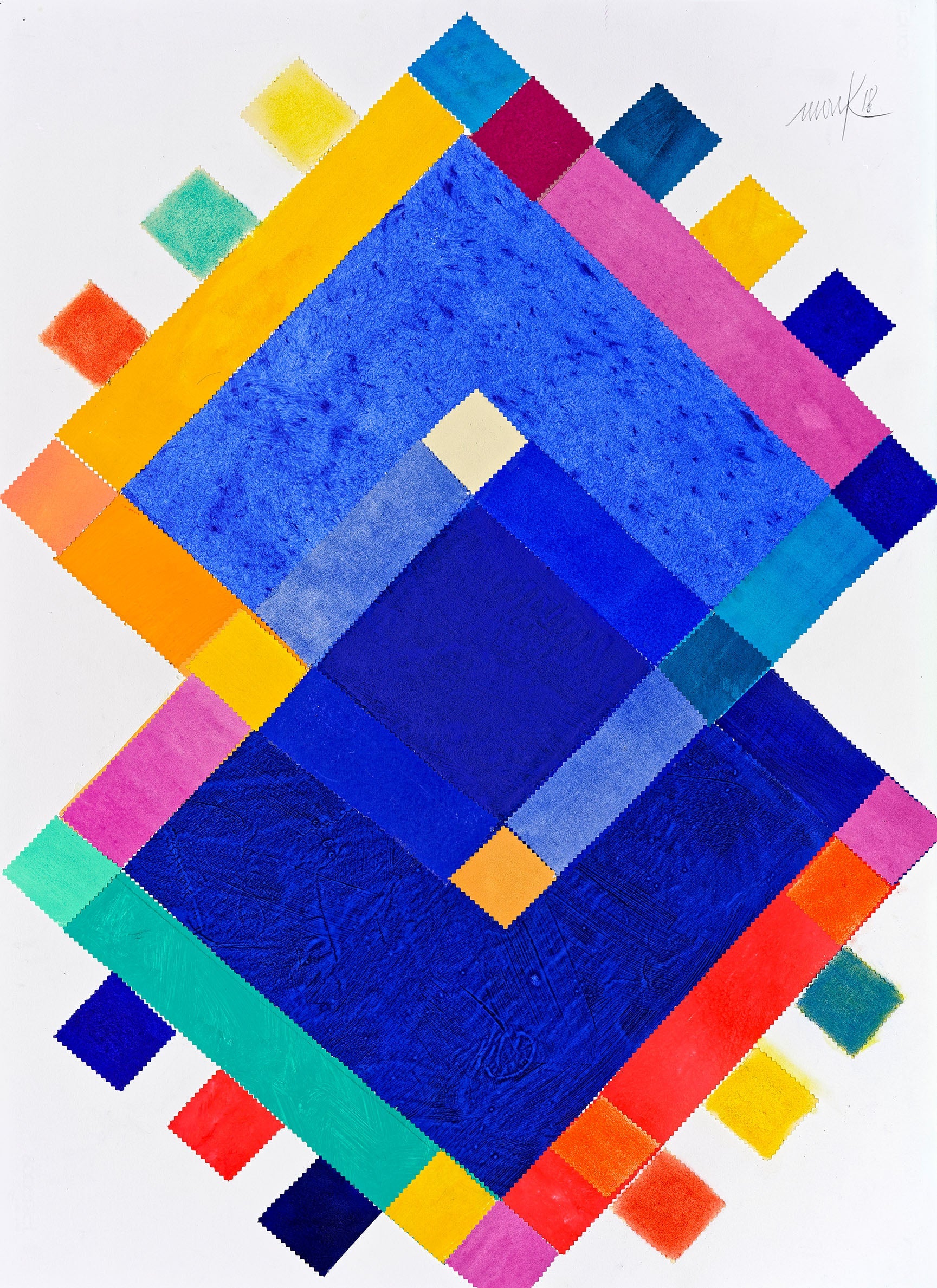 Heinz Mack "Architektur der Farbe. Collagen auf Papier", 05.11. - 05.12.2021, Geuer & Geuer Art Foundation Düsseldorf