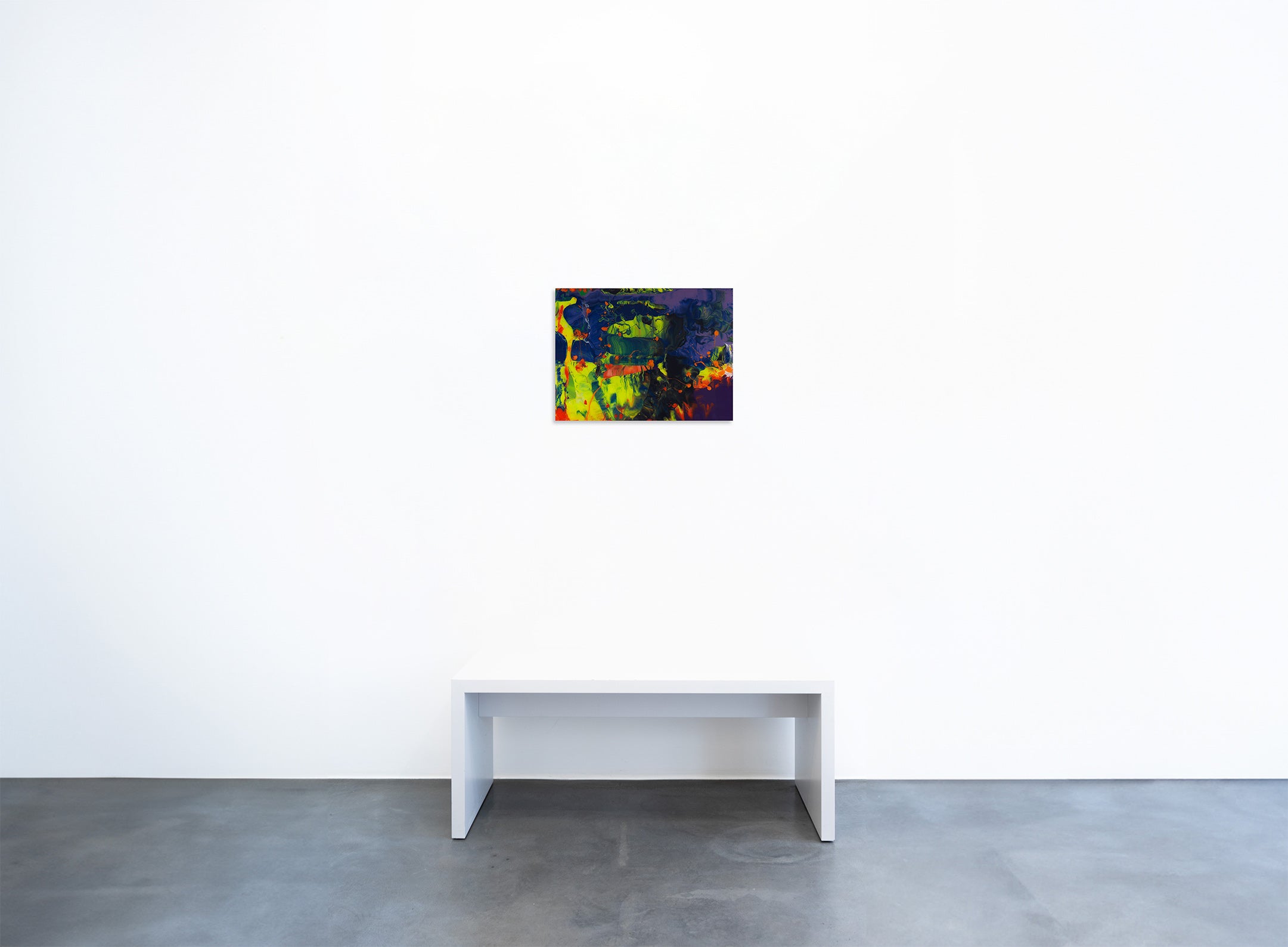 Kunstwerk „Aladin P11“ von Gerhard Richter in der Geuer & Geuer Art Galerie – bunte, abstrakte Bildkomposition mit kräftigen Farben.