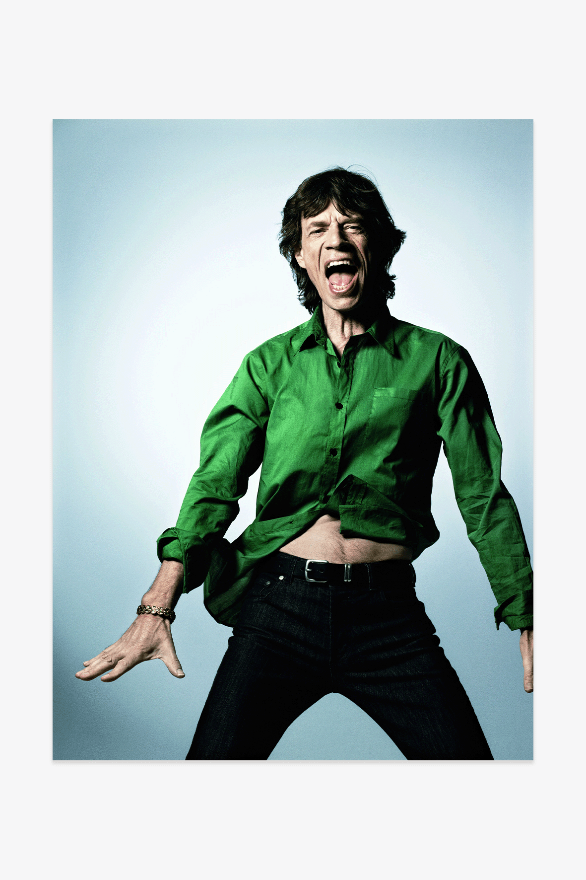 Bryan Adams - Sir Mick Jagger, Green Shirt, New York 2008