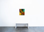 Kunstwerk Bagdad P9 von Gerhard Richter in der Geuer & Geuer Art Galerie – abstrakte Farbflächen in Blau, Gelb und Rot.