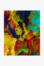 Kunstwerk Bagdad P9 von Richter – abstrakte Komposition mit kräftigen Farben.