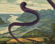 Julian Schnabel - Untitled (Rhein mit Siebengebirge)