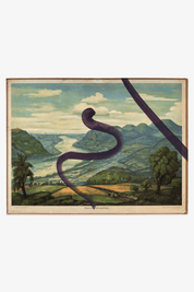 Julian Schnabel - Untitled (Rhein mit Siebengebirge)