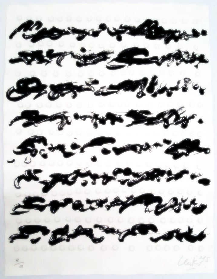 Günther Uecker - Friedensgebote, Blatt 4 der 9-teiligen Mappe